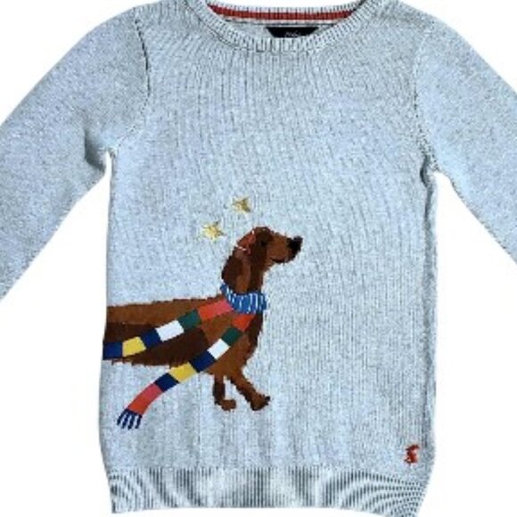 NWT Joules Dachshund Christmas Sweater Size 10Y - Picture 2 of 5